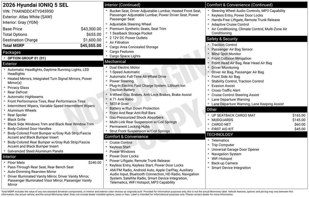 Used 2026 Hyundai Ioniq 5 SEL AWD/4WD image 24