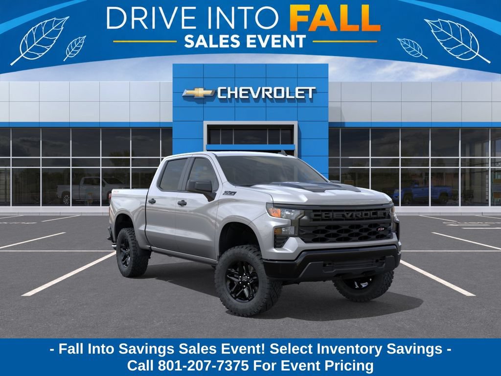 New 2026 Chevrolet Silverado 1500 Custom Trail Boss w/ Dark Appearance Package