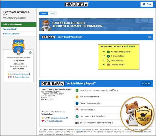 Used 2025 Toyota RAV4 XLE image 11