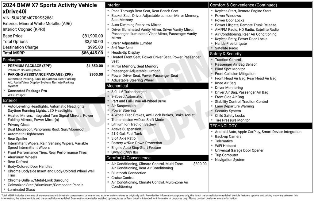 Used 2024 BMW X7 xDrive40i w/ Premium Package image 6