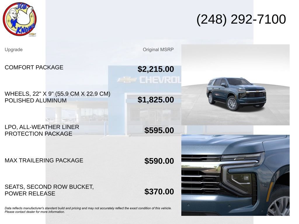 New 2026 Chevrolet Tahoe LT w/ Comfort Package image 5