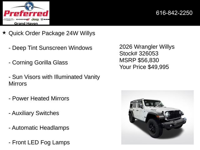 New 2026 Jeep Wrangler Willys image 12