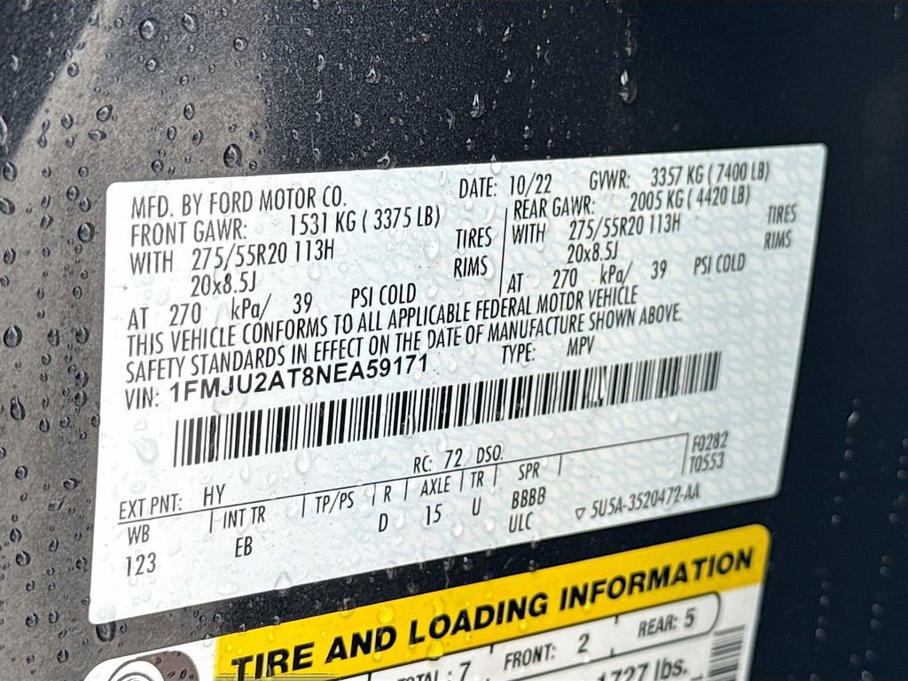 Used 2022 Ford Expedition Limited AWD/4WD image 35