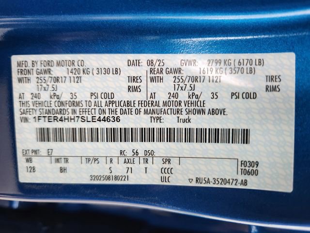 New 2025 Ford Ranger XLT w/ Equipment Group 301A High image 24