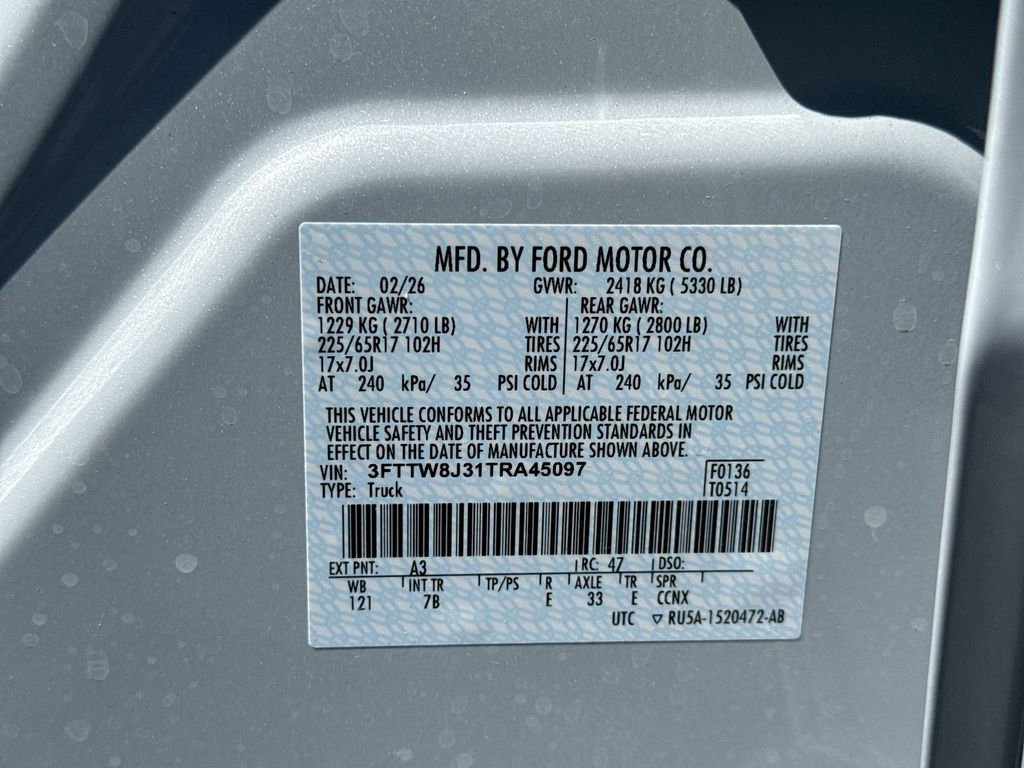 New 2026 Ford Maverick XLT w/ Equipment Group 301A AWD/4WD image 27