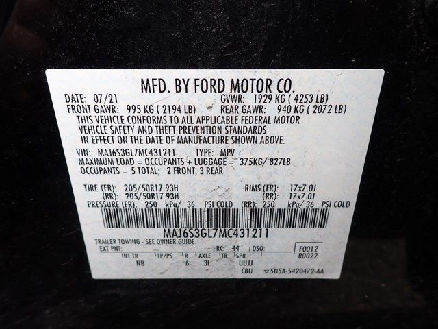 Used 2021 Ford EcoSport SE w/ SE Convenience Package AWD/4WD image 14