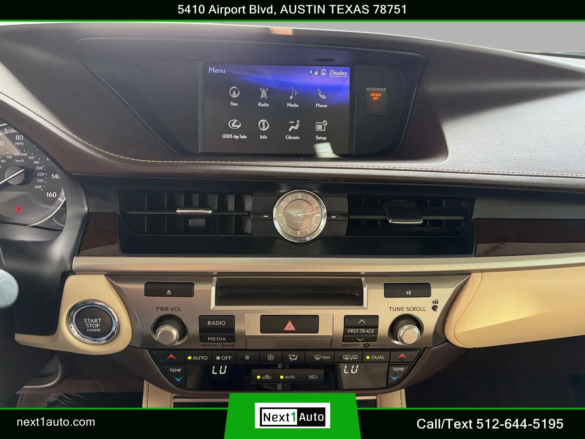 Used 2018 Lexus ES 350 w/ Luxury Package w/Wood Trim FWD image 32
