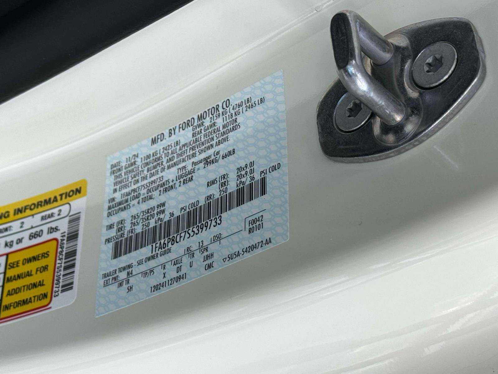 New 2025 Ford Mustang GT Premium w/ 60th Anniversary Package image 15