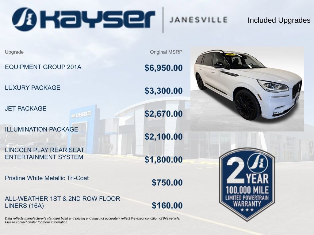 Used 2023 Lincoln Aviator Reserve w/ Equipment Group 201A image 2