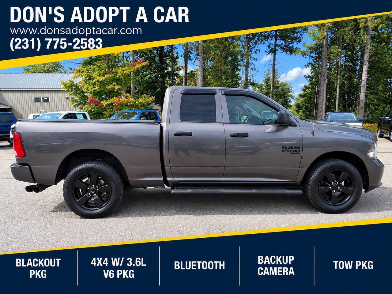 Used 2019 RAM 1500 4x4 Quad Cab Express w/ Wheel & Sound Group