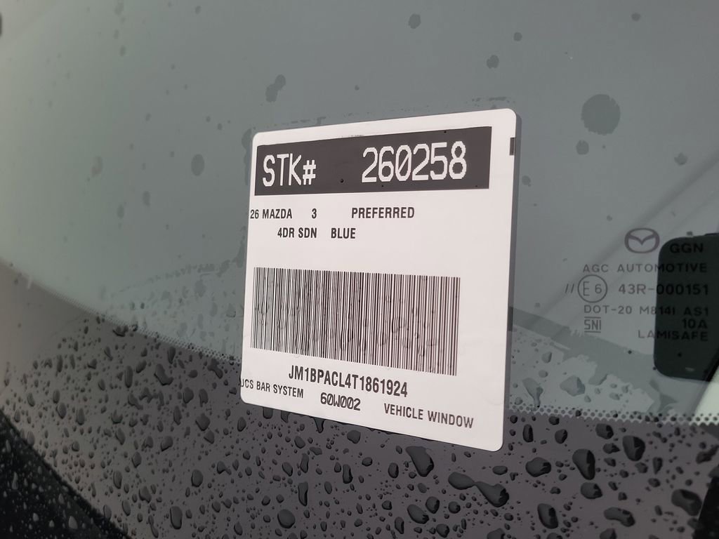 New 2026 MAZDA MAZDA3 2.5 S Sedan w/ Preferred Pkg image 24