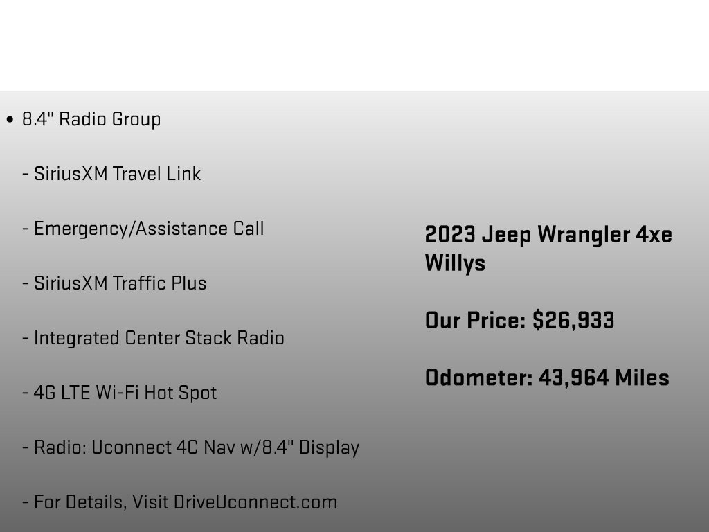 Used 2023 Jeep Wrangler Unlimited w/ Sun & Screen Package AWD/4WD image 30