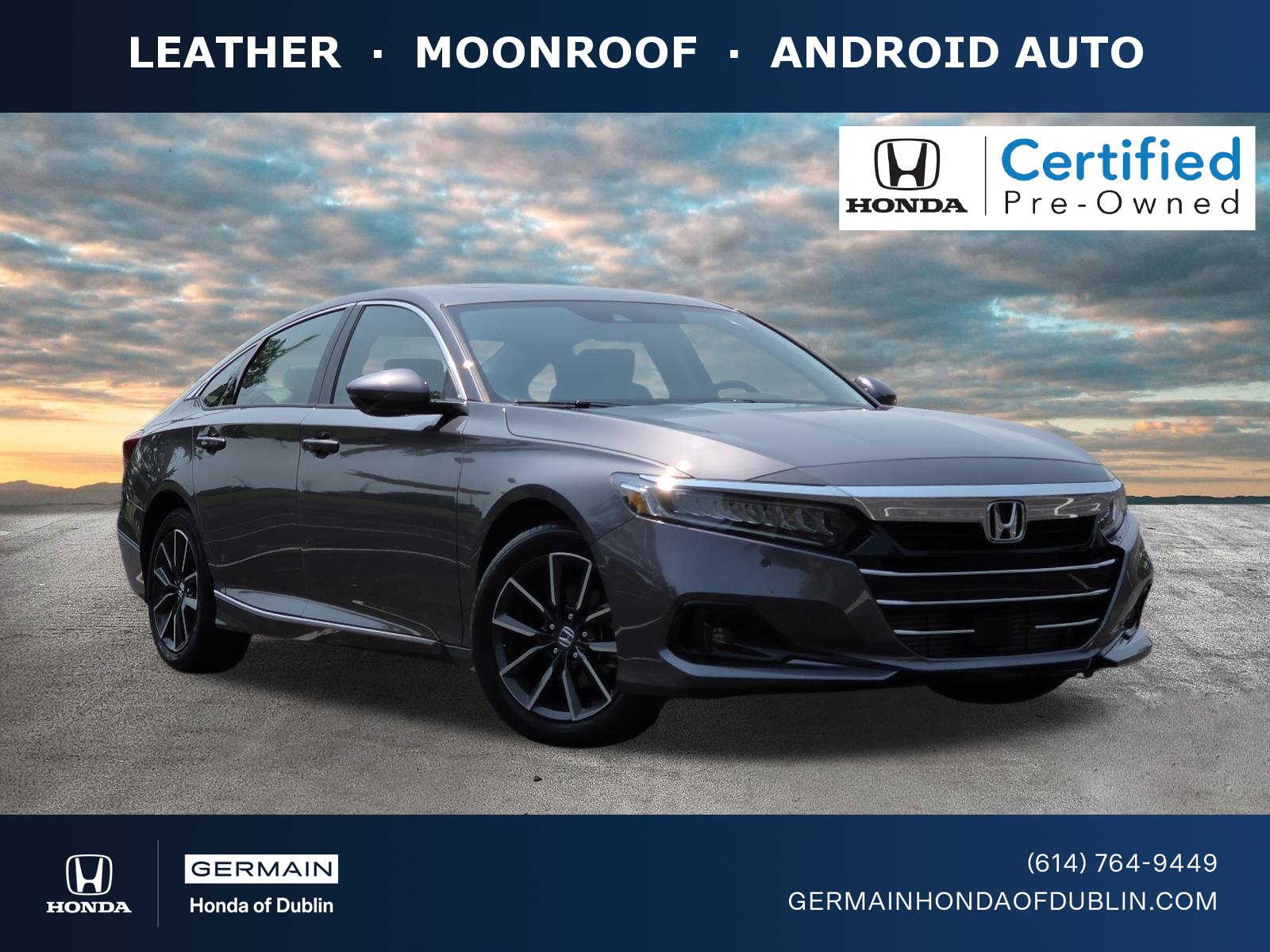 Certified 2021 Honda Accord EX-L