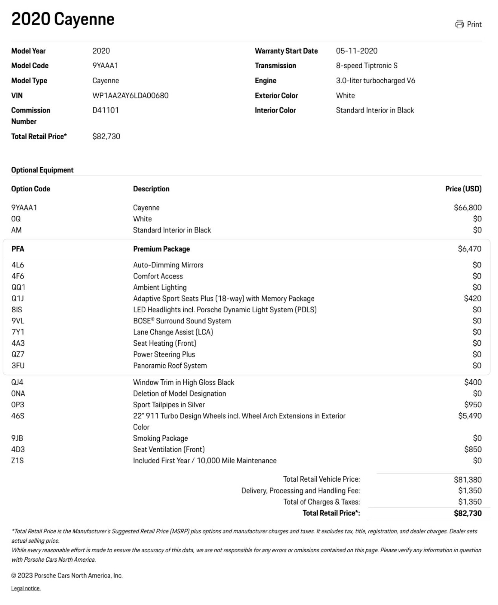 Certified 2020 Porsche Cayenne AWD/4WD image 25