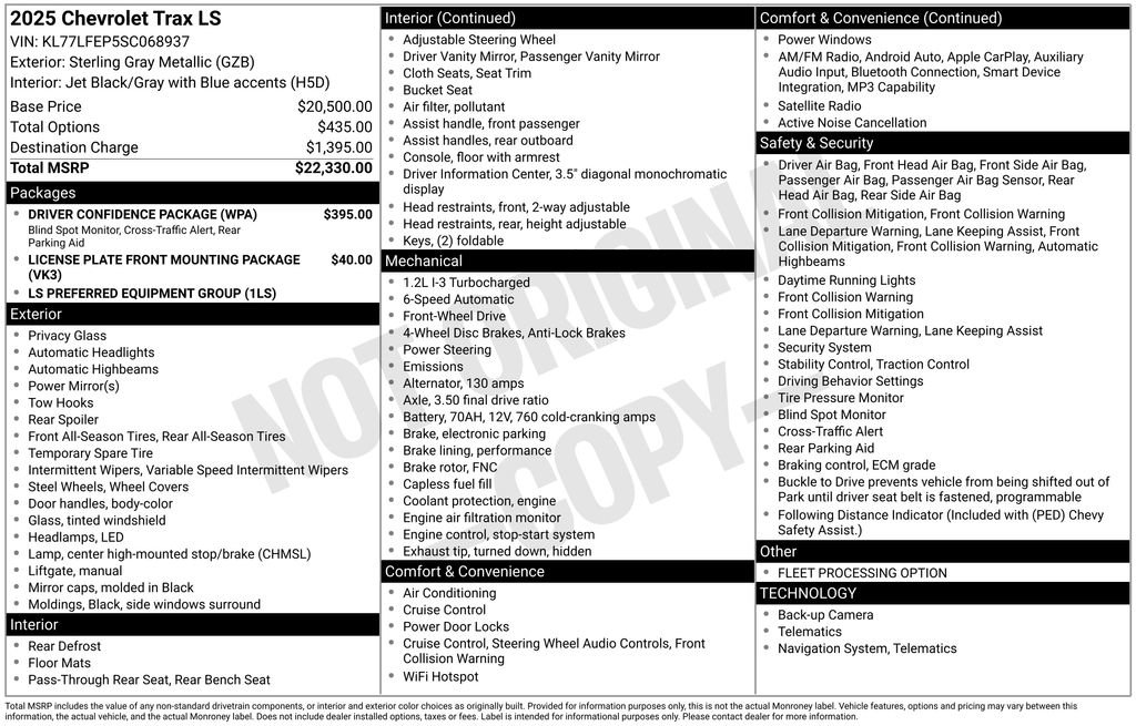 Used 2025 Chevrolet Trax LS w/ Driver Confidence Package image 21