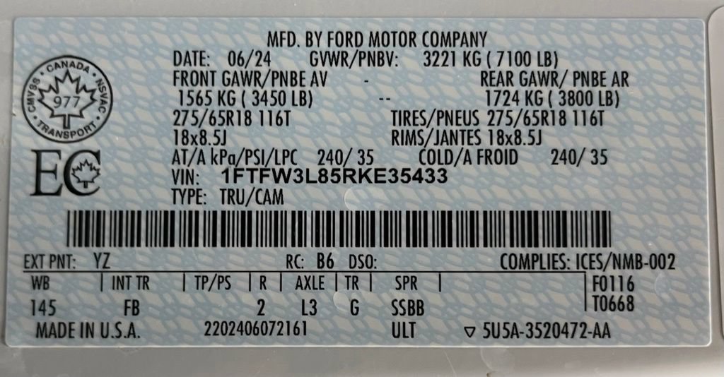 Used 2024 Ford F150 XLT w/ XLT Black Appearance Package AWD/4WD image 62