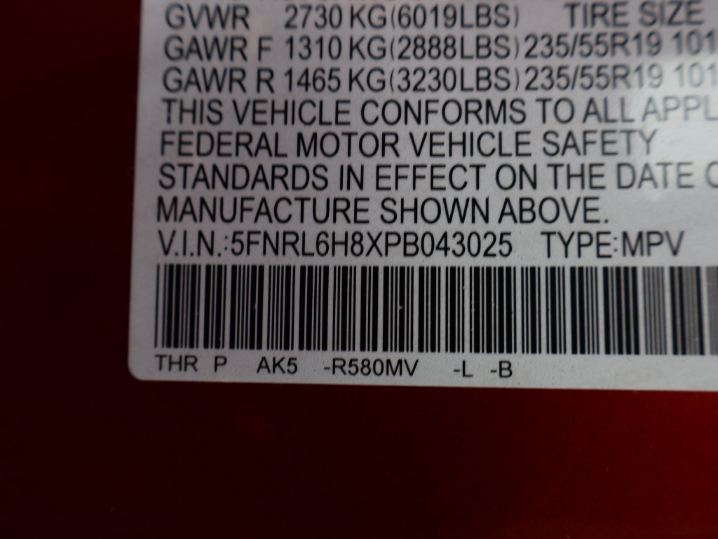 Certified 2023 Honda Odyssey Touring image 37