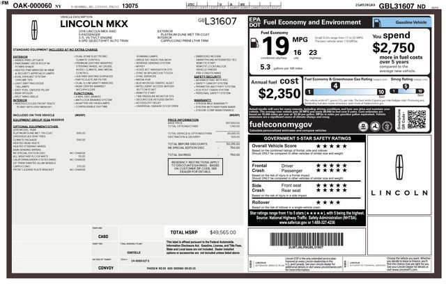 Used 2016 Lincoln MKX Reserve w/ Climate Package image 3