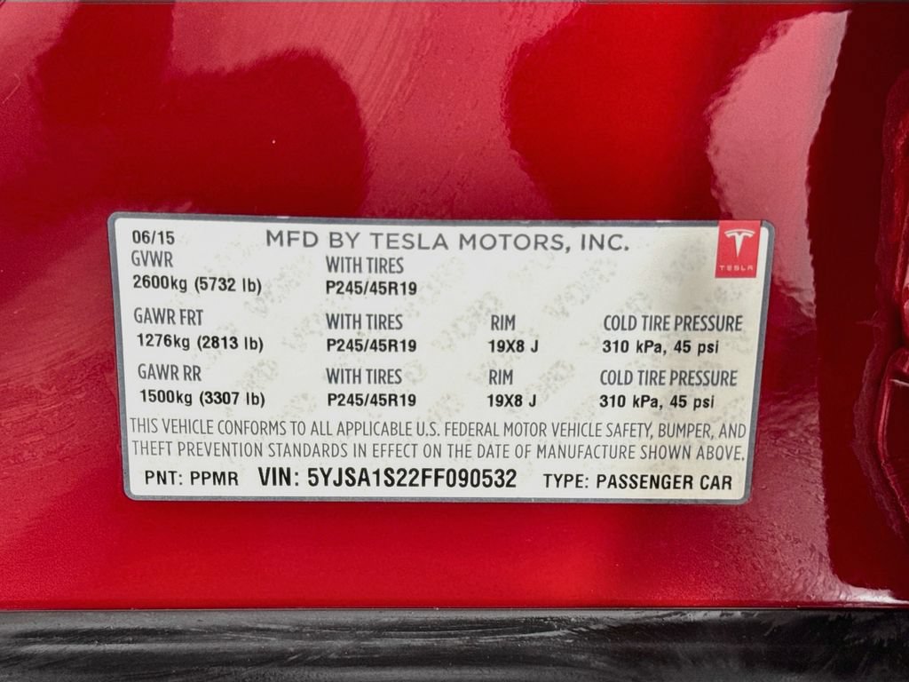 Used 2015 Tesla Model S 70D AWD/4WD image 40