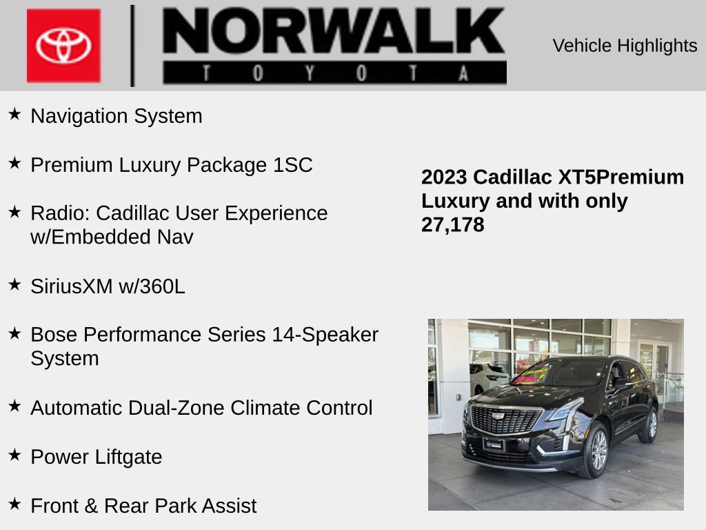Used 2023 Cadillac XT5 Premium Luxury FWD image 10