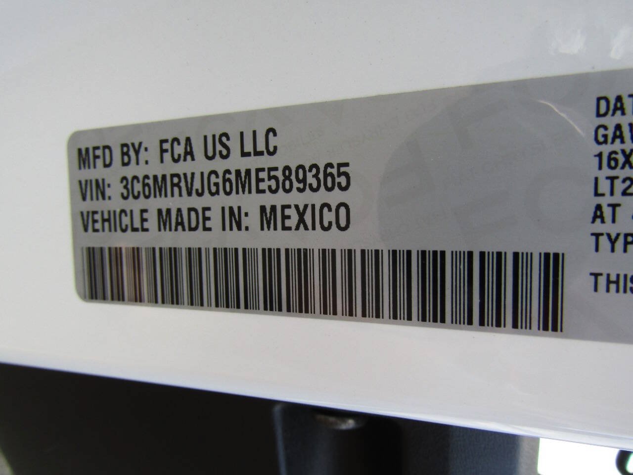 Used 2021 RAM ProMaster 3500 w/ Convenience Group FWD image 17