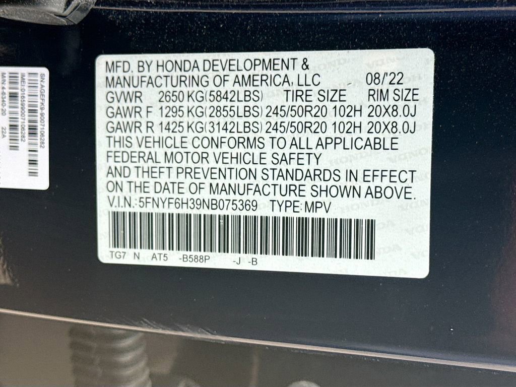 Used 2022 Honda Pilot Sport image 31