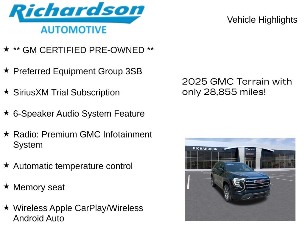 Used 2025 GMC Terrain Elevation AWD/4WD image 10