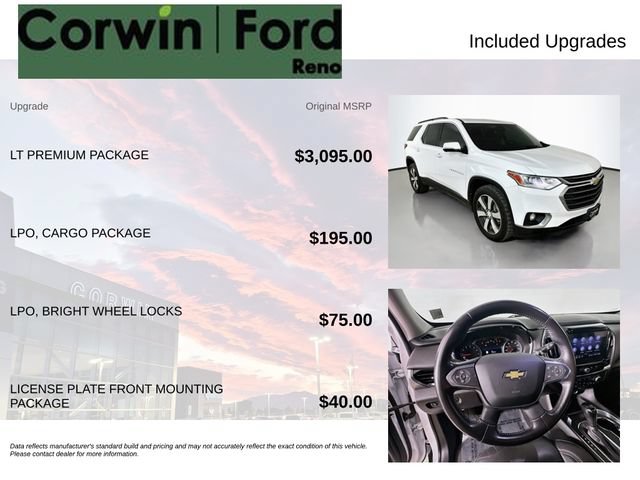 Used 2020 Chevrolet Traverse LT w/ LT Premium Package FWD image 3