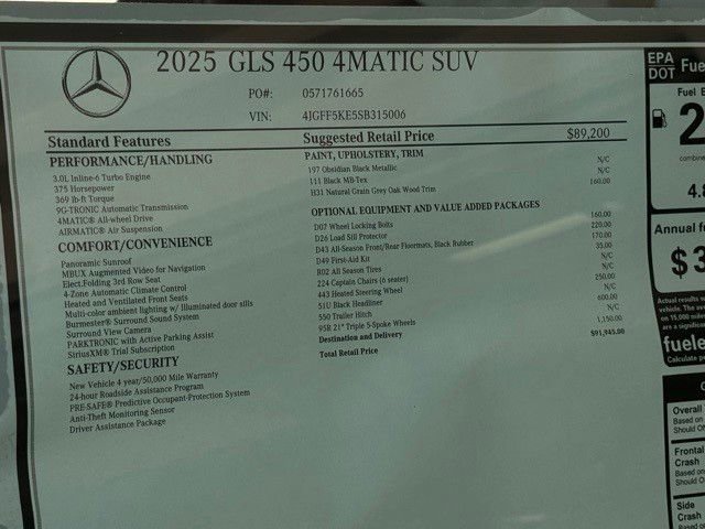 Used 2025 Mercedes-Benz GLS 450 4MATIC image 24