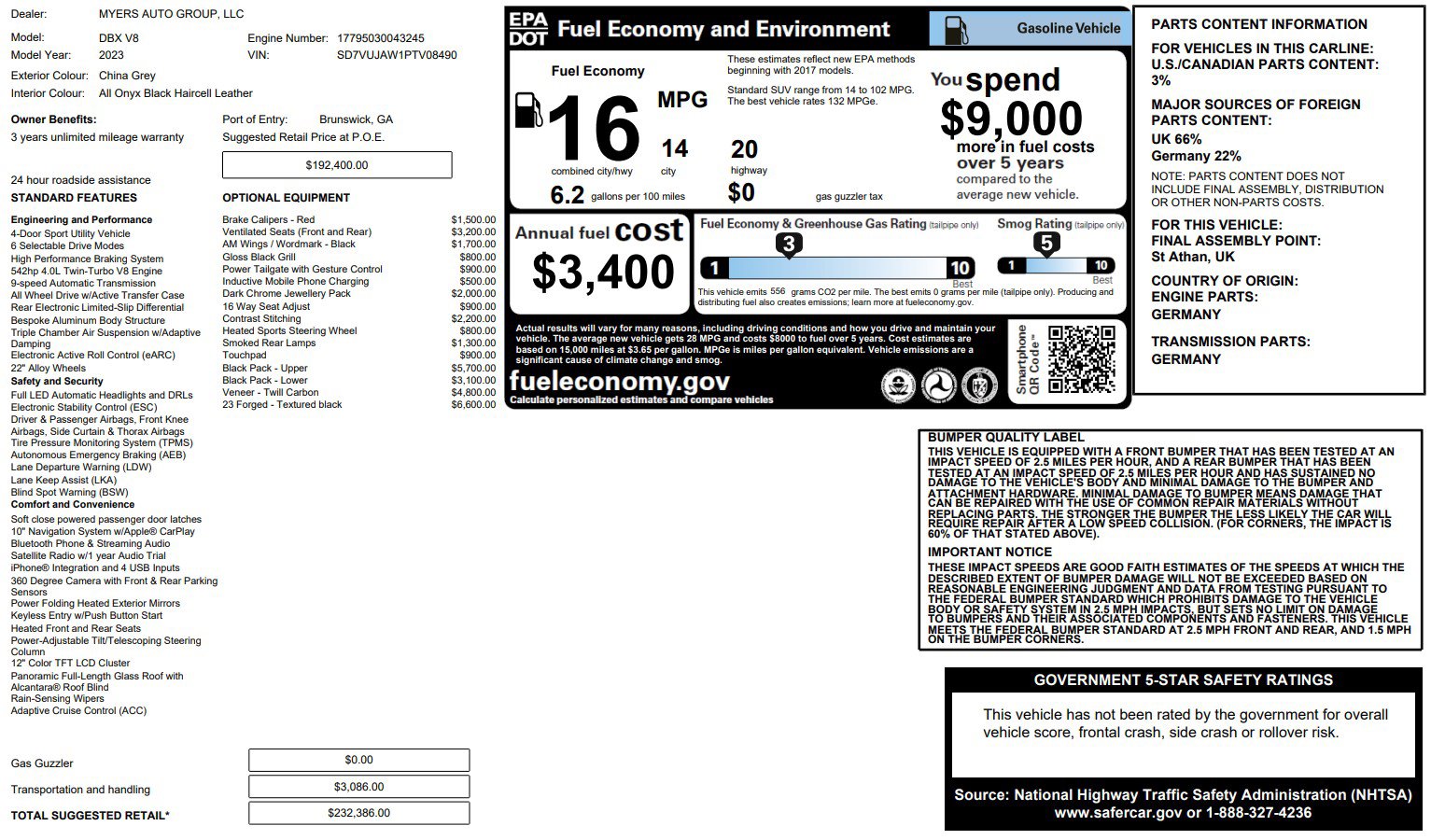 Used 2023 Aston Martin DBX image 28