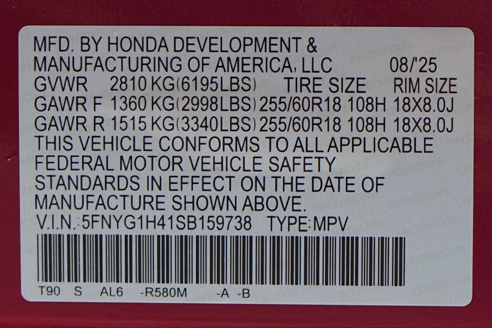 Certified 2025 Honda Pilot EX-L image 30