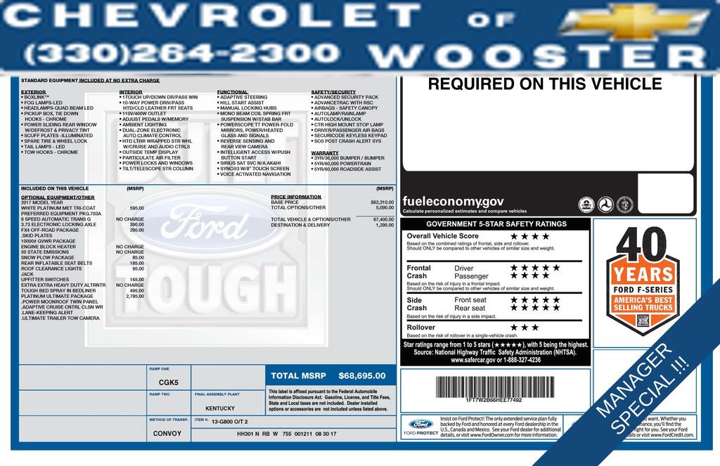 Used 2017 Ford F250 Platinum w/ Platinum Ultimate Package image 39