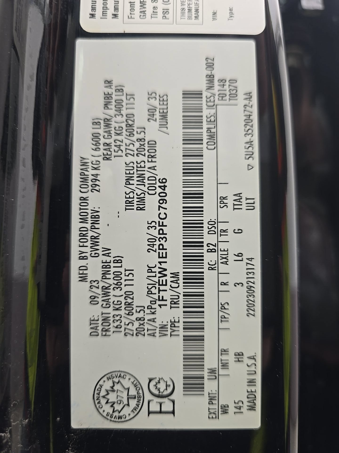 Used 2023 Ford F150 Lariat w/ Equipment Group 502A High AWD/4WD image 14