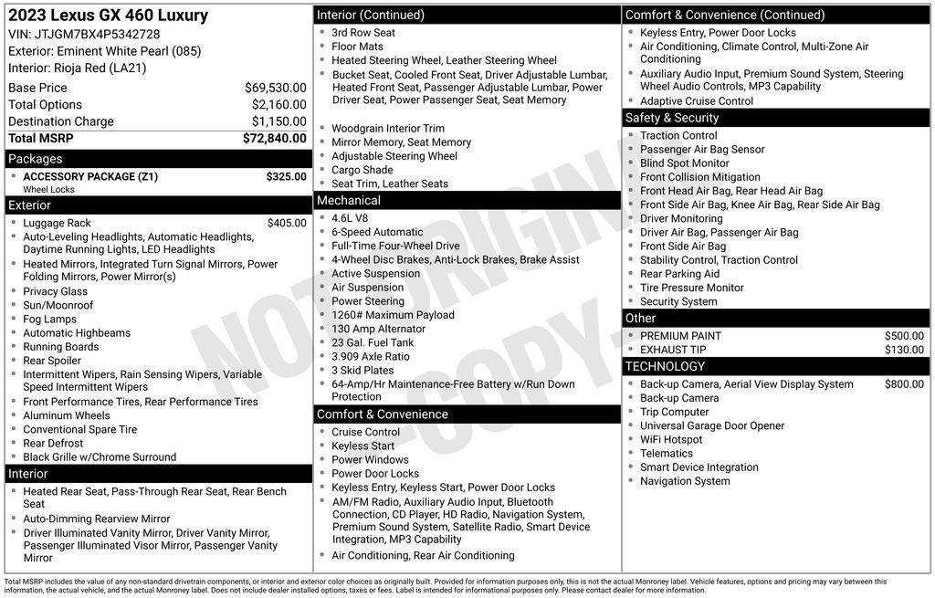 Used 2023 Lexus GX 460 Luxury w/ Accessory Package AWD/4WD image 4