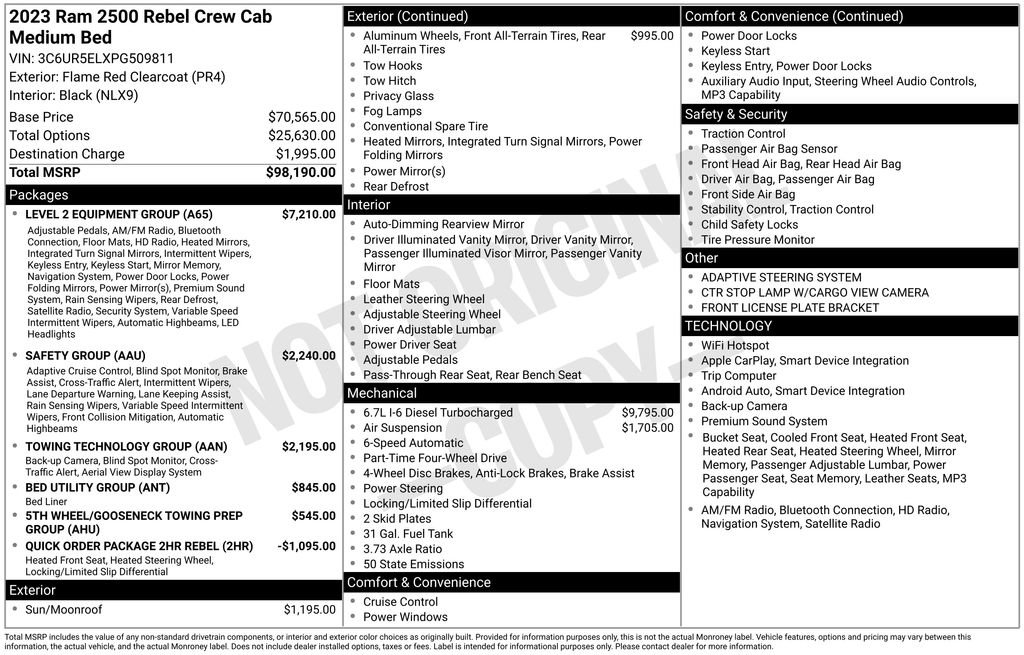 Used 2023 RAM 2500 Rebel w/ Level 2 Equipment Group image 39