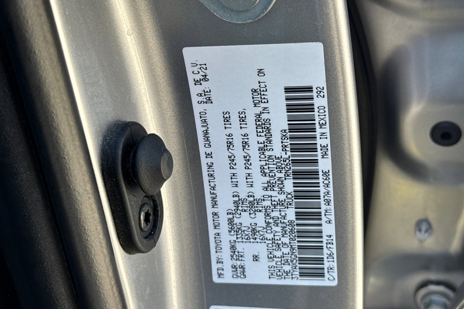 Certified 2021 Toyota Tacoma SR w/ SR Convenience Package RWD image 19
