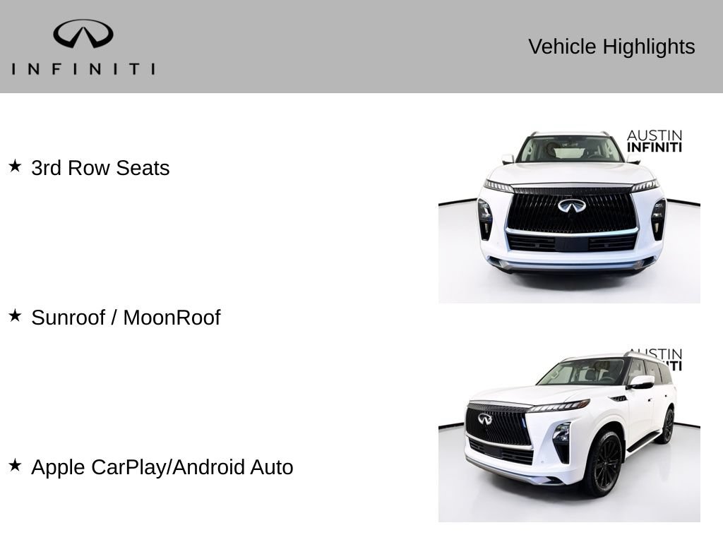 Certified 2026 INFINITI QX80 Pure w/ Cargo Package RWD image 3