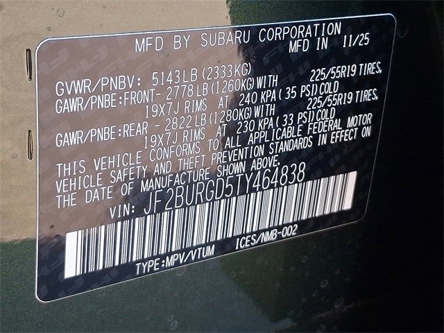 New 2026 Subaru Outback Limited XT image 10