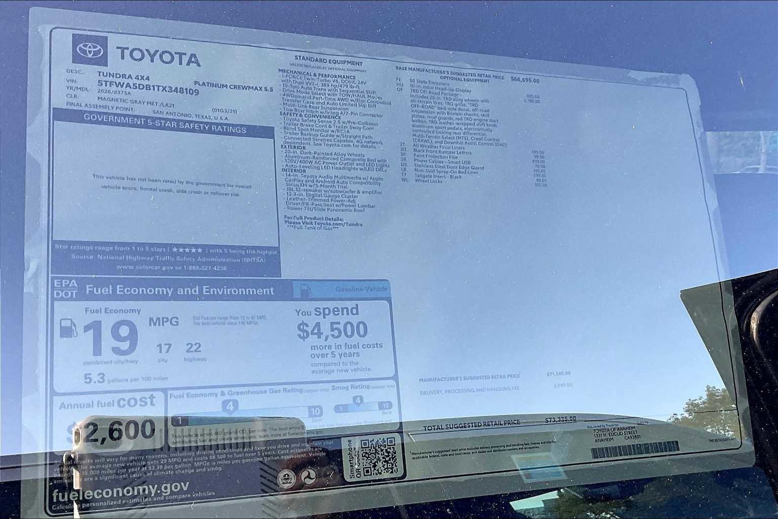 New 2026 Toyota Tundra Platinum image 22