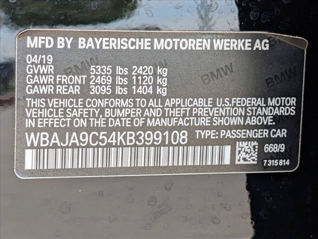 Used 2019 BMW 530e RWD image 20