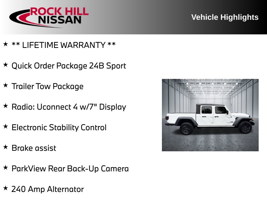 Used 2023 Jeep Gladiator Sport w/ Trailer Tow Package AWD/4WD image 5
