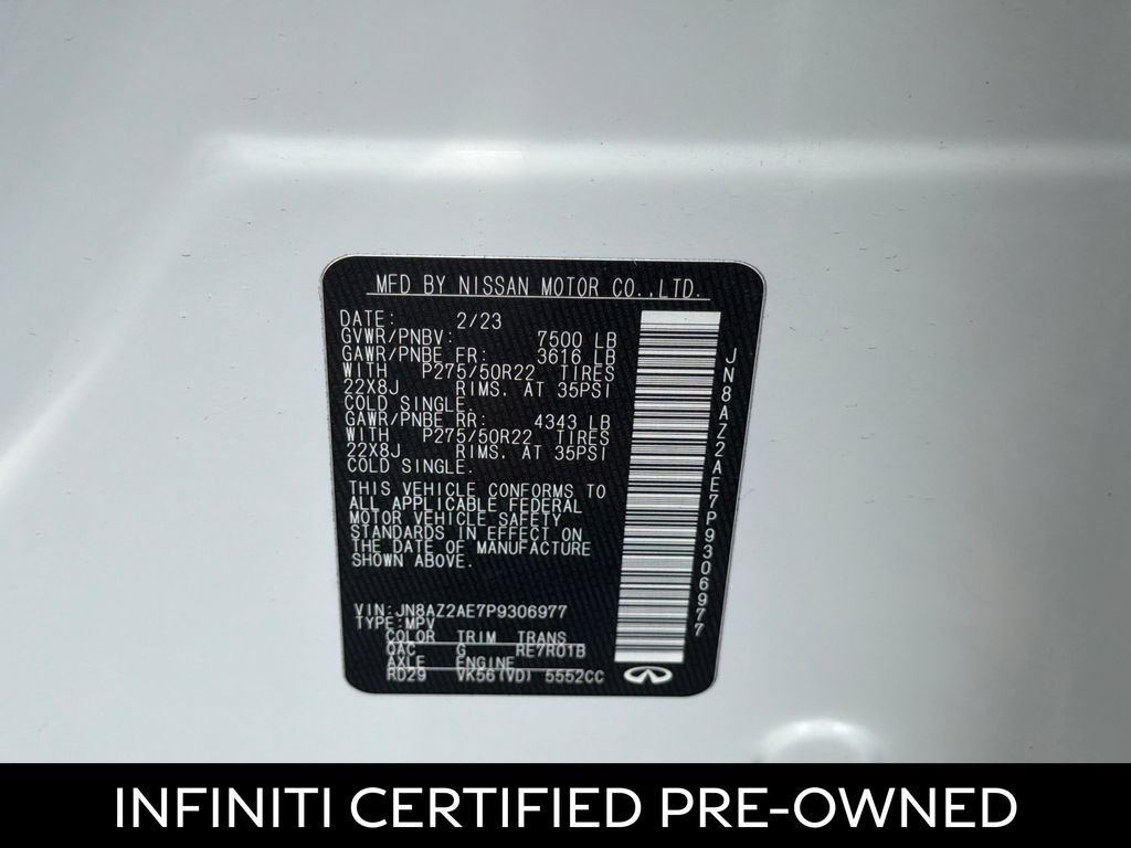 Certified 2023 INFINITI QX80 Premium Select w/ Cargo Package AWD/4WD image 42