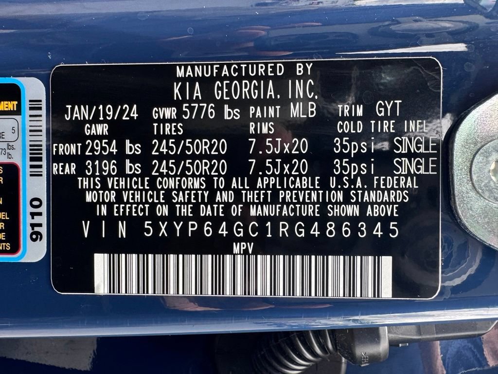 Used 2024 Kia Telluride S w/ S Sunroof Package FWD image 45