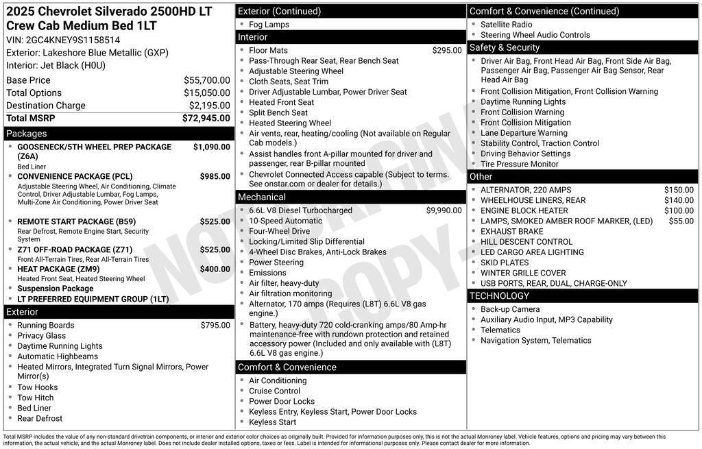 Used 2025 Chevrolet Silverado 2500 LT AWD/4WD image 28