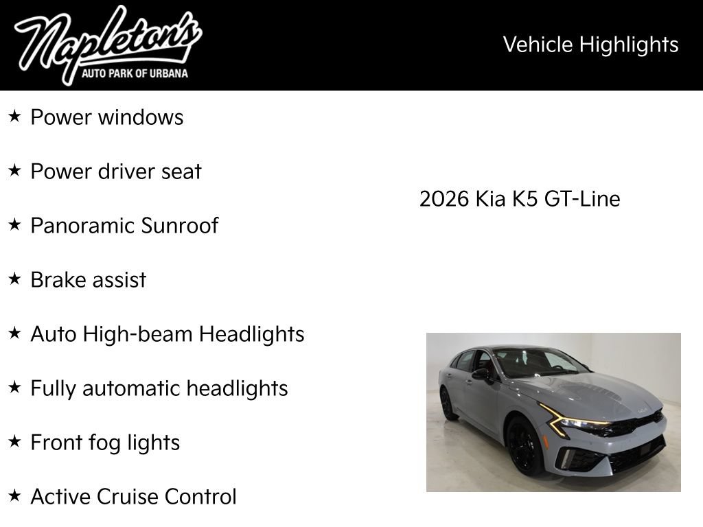 New 2026 Kia K5 GT-Line image 16