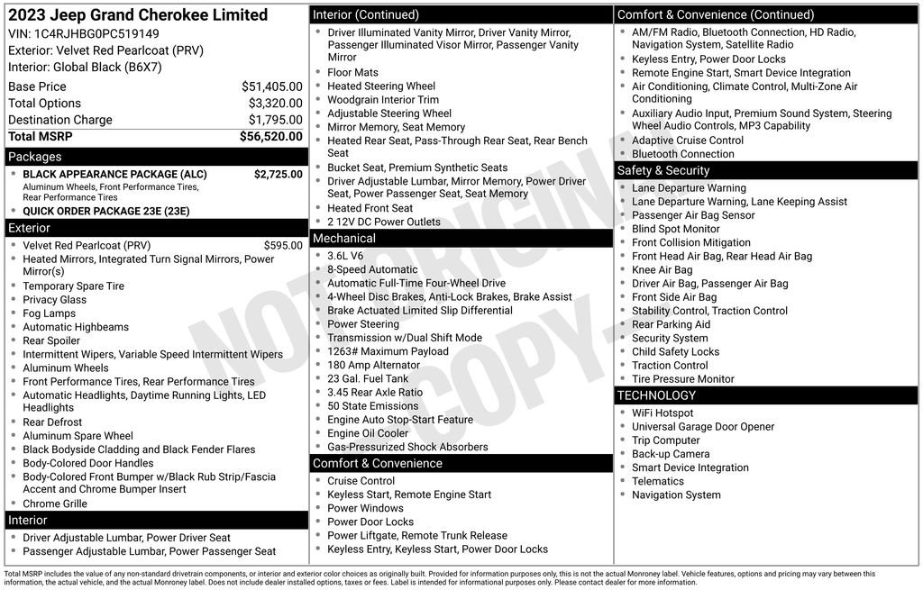 Certified 2023 Jeep Grand Cherokee Limited w/ Black Appearance Package AWD/4WD image 44