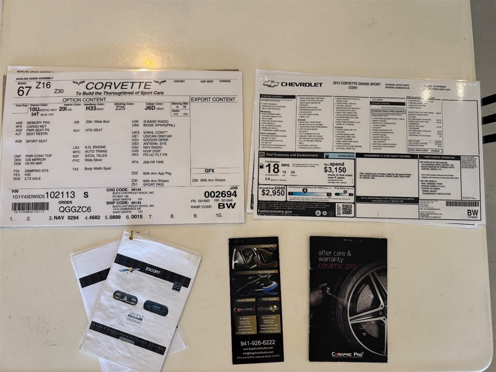 Used 2013 Chevrolet Corvette Grand Sport w/ 4LT Preferred Equipment Group RWD image 70