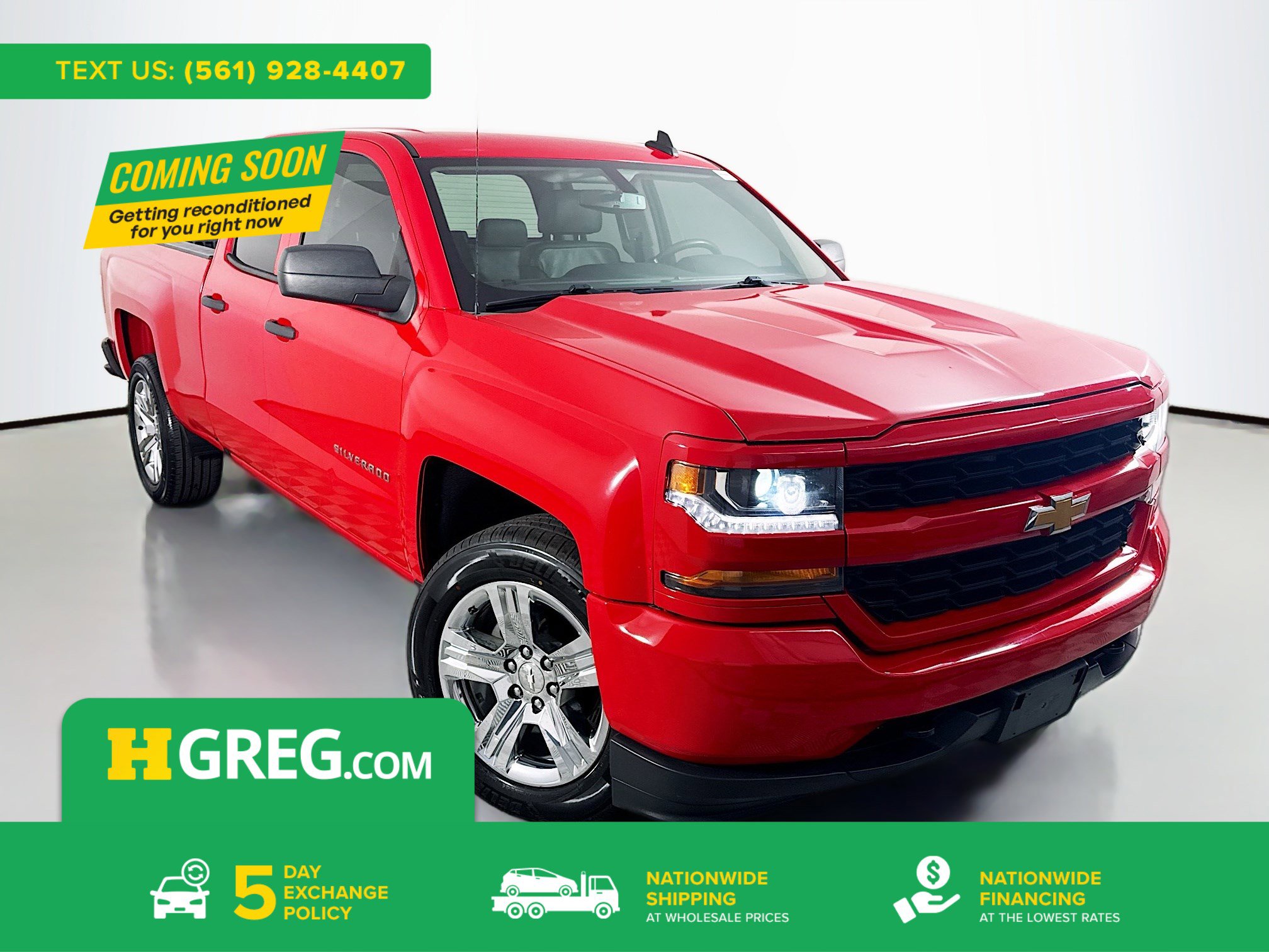 Used 2018 Chevrolet Silverado 1500 Custom w/ Custom Value Package image 1