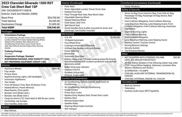 Used 2023 Chevrolet Silverado 1500 RST AWD/4WD image 5