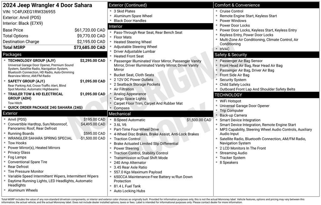 Used 2024 Jeep Wrangler Sahara w/ Technology Group image 35